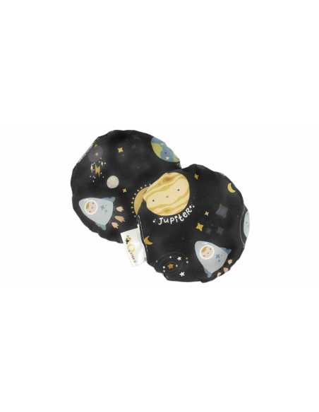 BN-QM_BL61,Qmini - Pernuta anticolici umpluta cu samburi de cirese, Cu husa din bumbac, Diametru 14 cm, Milky Way
