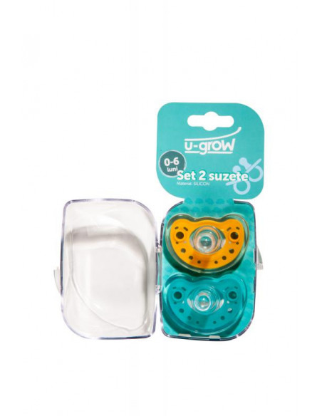 Set 2 Suzete Silicon 0-6 Luni,U1201-SU06