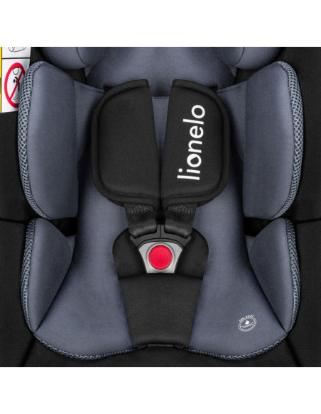 BN-LO-ASTRID_I-SIZE_BLACK_GREY,Lionelo - Soica auto i-Size Astrid, 0-13 Kg, 40-87 cm, Cu maner si capotina reglabile, Cu protect