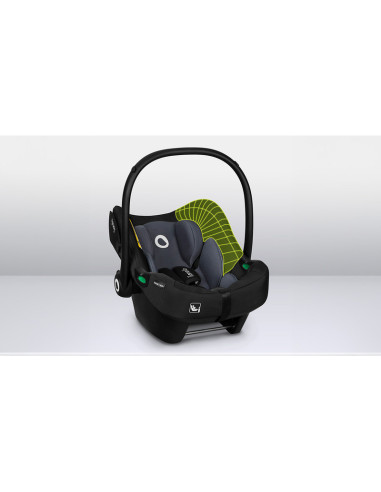 BN-LO-ASTRID_I-SIZE_BLACK_GREY,Lionelo - Soica auto i-Size Astrid, 0-13 Kg, 40-87 cm, Cu maner si capotina reglabile, Cu protect