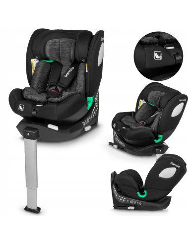 BN-LO-BRAAM I-SIZE BLACK CARBON,Lionelo - Scaun auto i-Size Braam, 0-36 Kg, 40-150 cm, Cu isofix si picior de fixare, Protectie 