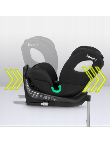 BN-LO-BRAAM I-SIZE BLACK CARBON,Lionelo - Scaun auto i-Size Braam, 0-36 Kg, 40-150 cm, Cu isofix si picior de fixare, Protectie 