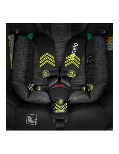BN-LO-BRAAM I-SIZE BLACK CARBON,Lionelo - Scaun auto i-Size Braam, 0-36 Kg, 40-150 cm, Cu isofix si picior de fixare, Protectie 
