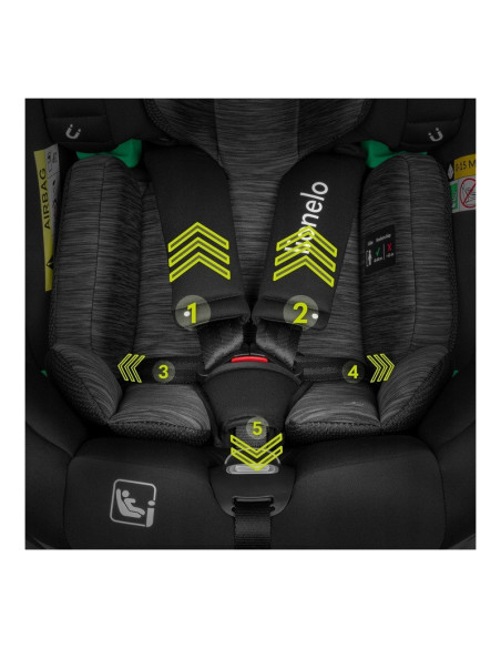 BN-LO-BRAAM I-SIZE BLACK CARBON,Lionelo - Scaun auto i-Size Braam, 0-36 Kg, 40-150 cm, Cu isofix si picior de fixare, Protectie 