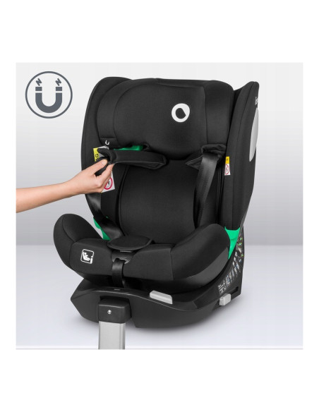 BN-LO-BRAAM I-SIZE BLACK CARBON,Lionelo - Scaun auto i-Size Braam, 0-36 Kg, 40-150 cm, Cu isofix si picior de fixare, Protectie 