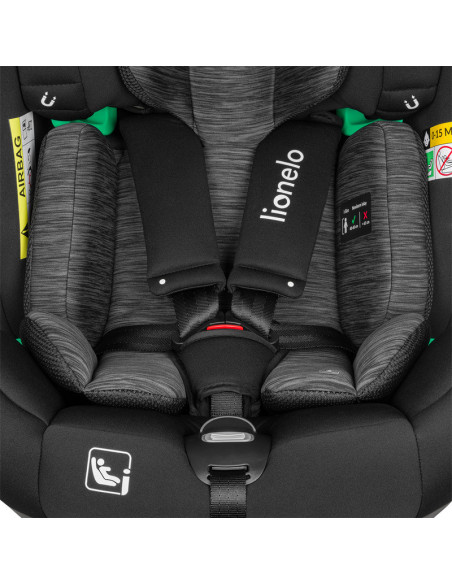 BN-LO-BRAAM I-SIZE BLACK CARBON,Lionelo - Scaun auto i-Size Braam, 0-36 Kg, 40-150 cm, Cu isofix si picior de fixare, Protectie 