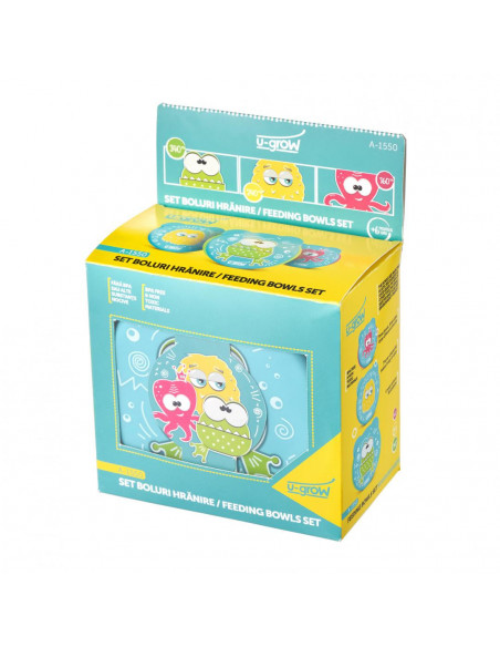 Set 3 Boluri Hranire 160/240/340ml A-1550,A-1550