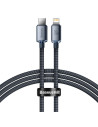 CAJY000201,CABLU alimentare si date Baseus Crystal Shine, Fast Charging Data Cable pt. smartphone, USB Type-C la Lightning Iphon