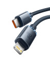 CAJY000201,CABLU alimentare si date Baseus Crystal Shine, Fast Charging Data Cable pt. smartphone, USB Type-C la Lightning Iphon