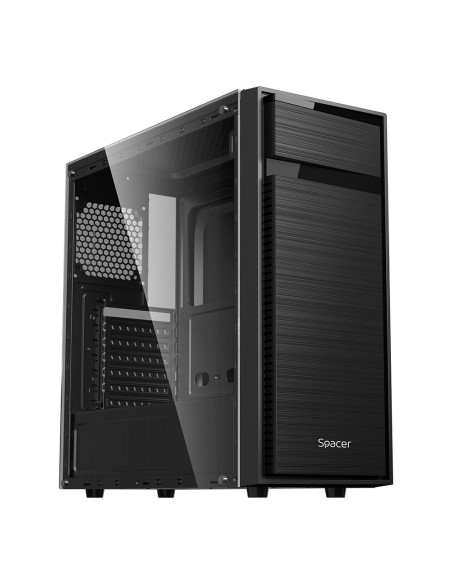 SPCS-GC-TOP-GLASS,CARCASA SPACER - gaming, Middle Tower, ATX, fara sursa, sticla securizata, USB 2.0 x 2, USB 3.0 x 1, PSU shrou