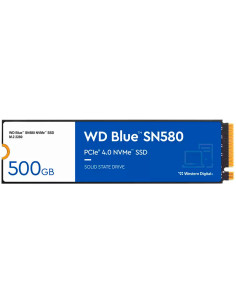 WDS500G3B0E,SSD WD Blue SN580 500GB M.2 2280 PCIe Gen4 x4 NVMe TLC, Read/Write: 4000/3600 MBps, IOPS 450K/750K, TBW: 300 "WDS500