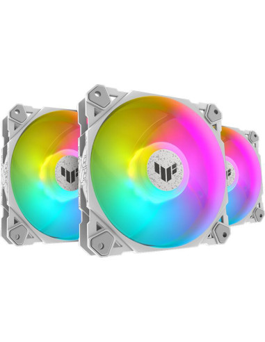 TUF GAMING TF120 ARGB WHITE 3IN1,Vent Asus TUF Gaming TF120 ARGB 3in1 W "TUF GAMING TF120 ARGB WHITE 3IN1" timbru verde 4 lei