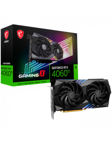 RTX_4060_TI_GAMING_X_16G,MSI Video Card Nvidia GeForce RTX 4060 Ti GAMING X16G, 16GB GDDR6, 128bit, Effective Memory Clock: 1800