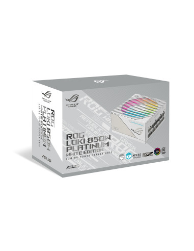 ROG-LOKI-850P-WHITE-SFX-L-GAMING,SURSA ASUS ROG LOKI 850W 80+Platinum "ROG-LOKI-850P-WHITE-SFX-L-GAMING" timbru verde 2 lei