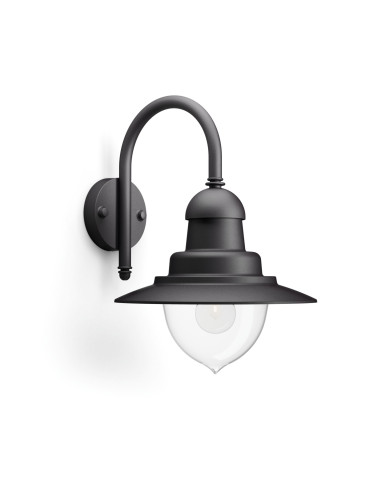 000008718696169872,RAINDROP WALL LANTERN BLACK 1X60W 230V "000008718696169872" timbru verde 2 lei