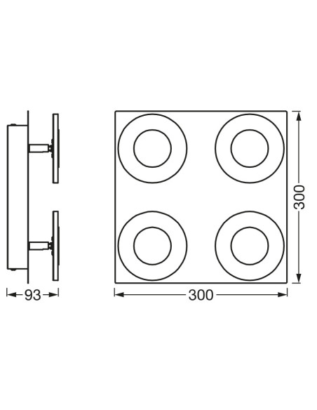 000004058075573901,SMART WIFI ORBIS WAVE300SQ IP44TWCRLEDV "000004058075573901" (timbru verde 2.00 lei)