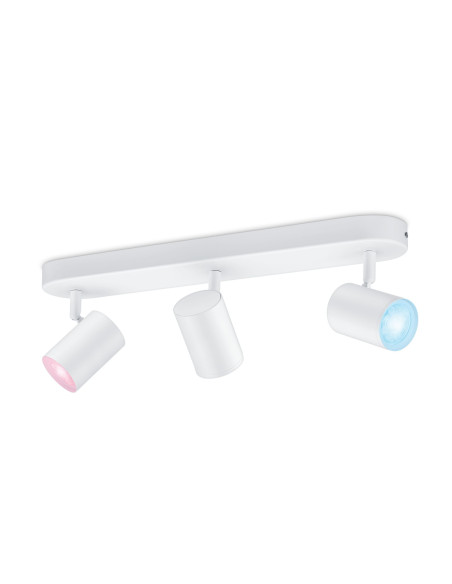 000008719514551794,WiZ 3 spoturi reglabile IMAGEO, Lampa smart tavan, Alb, Wi-Fi/Bluetooth, LED, Bec(uri) care nu pot fi incloui