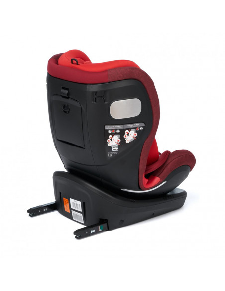 Scaun auto rotativ 360 gr cu Isofix, Rosu,UGHCS-07RD