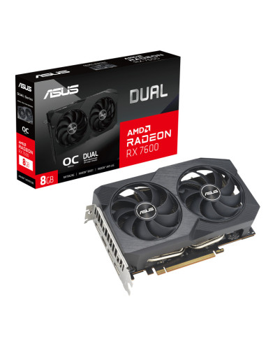 DUAL-RX7600-O8G-V2,Asus Dual Radeon RX 7600 8GB OC V2 "DUAL-RX7600-O8G-V2"