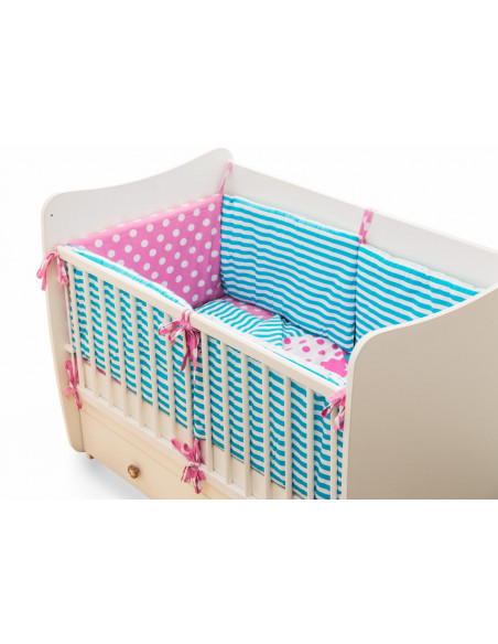 Lenjerie pat imprimeu Elefanti (5pcs),UBS5-ELP