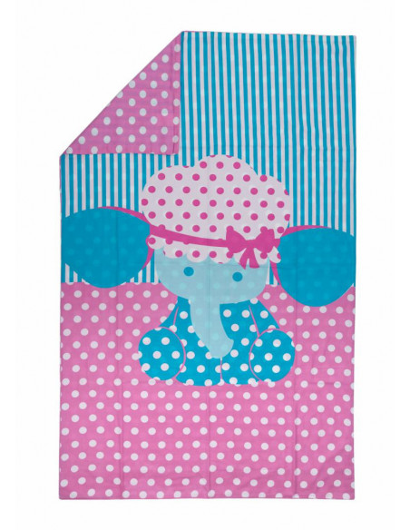 Lenjerie pat imprimeu Elefanti (5pcs),UBS5-ELP