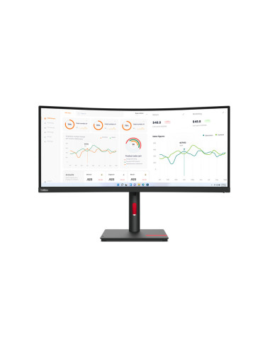 63D4GAT1EU,Monitor ThinkVision T34w-30, 34 curved, 21:9, 110 dpi "63D4GAT1EU"