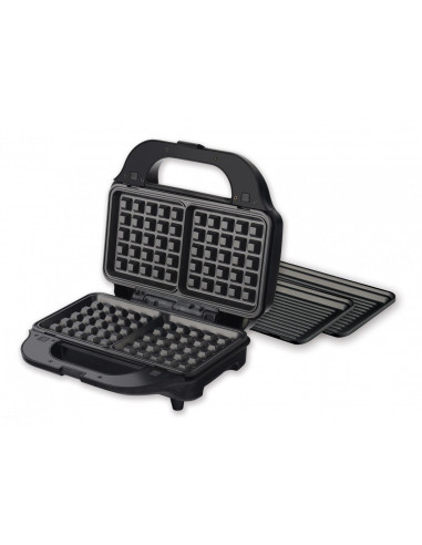 Sandwich maker Heinner SM-2H900BKS, placi detasabile
