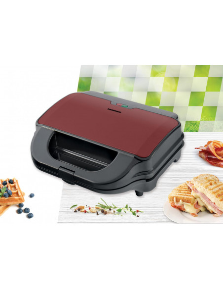 Sandwich maker Heinner SM-2H900BKS, placi detasabile