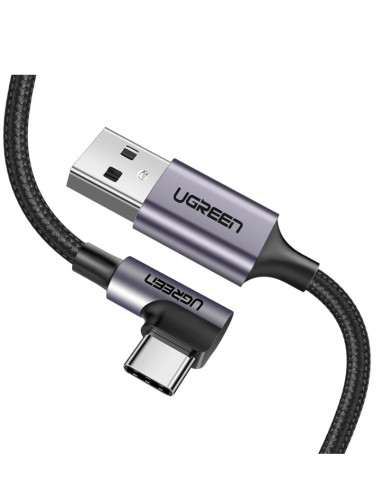 50942,Cablu alimentare si date Ugreen, "US284", Fast Charging Data Cable pt. smartphone, USB la USB Type-C 3A Angled 90