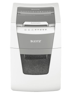 80110000,Distrugator automat documente Leitz IQ Small Office, 100 coli, P4, cross-cut (tip confeti), cos 34 litri, alb-gri, Leit 2