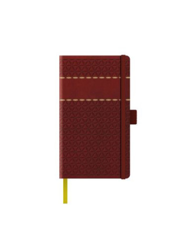 2024-9493340,Agenda nedatata a5 castelli, coperta rigida bordo/auriu, elastic bordo, dictando ivory