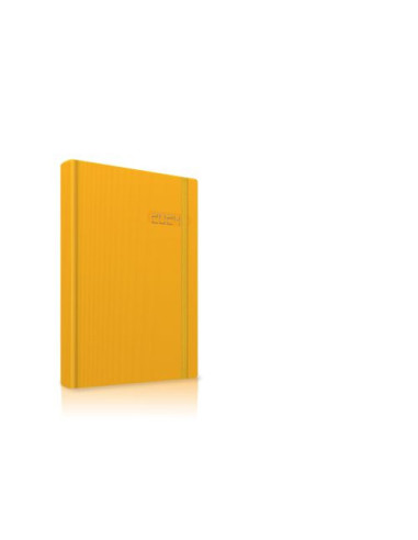 2024-9493910,Agenda datata ro a5, 352 pagini, coperta din piele sintetica, premium deluxe chiusa, culoare galben, 2024