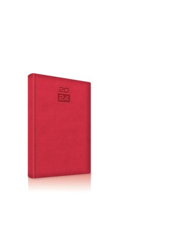 2024-9493720,Agenda datata Tucson 2024 ro A5, 352 pagini, coperta buretata, Rosu
