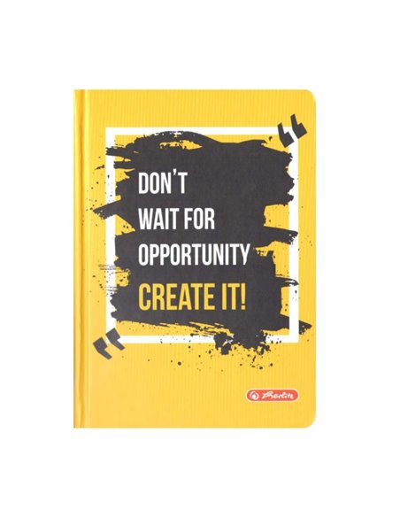 2024-9491000,Agenda nedatata Herlitz A6 352 pagini, Motiv quotes