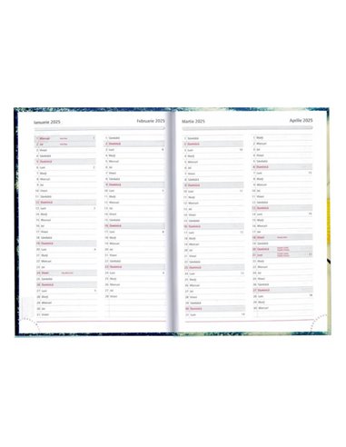 2024-9492920,Agenda datata Herlitz A5, 352 pagini, coperta buretata, Motiv cinque terre 2024