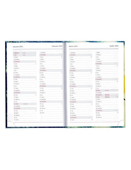 2024-9492940,Agenda datata Herlitz A5, 352 pagini, coperta buretata, Motiv balloon festival 2024
