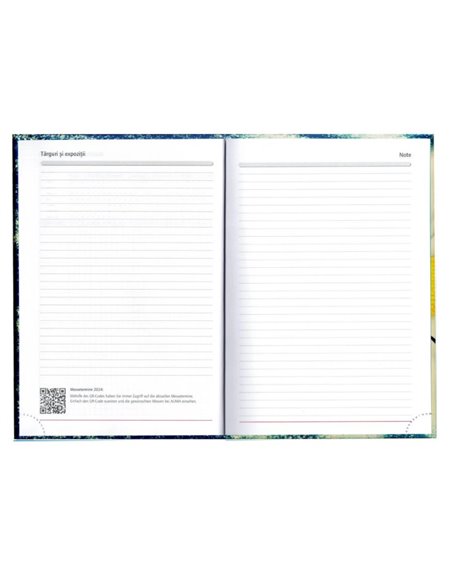 2024-9492940,Agenda datata Herlitz A5, 352 pagini, coperta buretata, Motiv balloon festival 2024