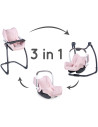 S7600240235,Scaun de masa pentru papusi Smoby Maxi Cosi Quinny 3 in 1 roz