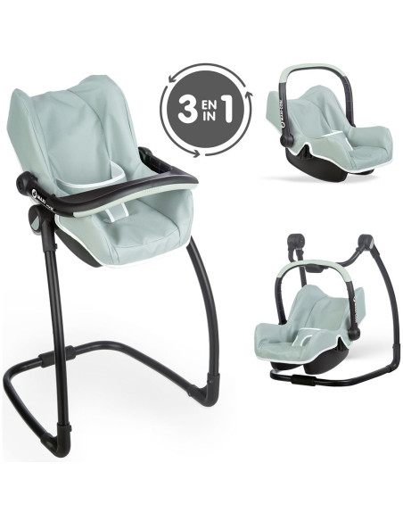 S7600240239,Scaun de masa pentru papusi Smoby Maxi Cosi Quinny 3 in 1 albastru