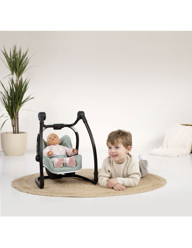 S7600240239,Scaun de masa pentru papusi Smoby Maxi Cosi Quinny 3 in 1 albastru