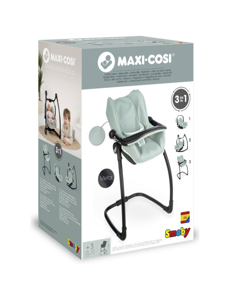 S7600240239,Scaun de masa pentru papusi Smoby Maxi Cosi Quinny 3 in 1 albastru