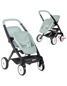 S7600253220,Carucior pentru papusi Smoby Maxi Cosi Twin albastru 2
