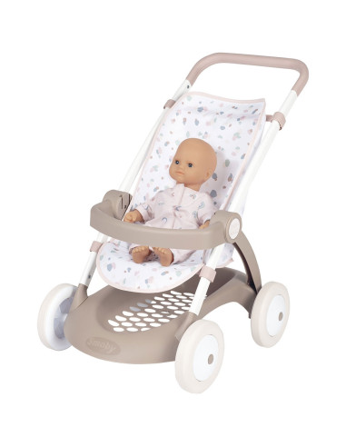 S7600254018,Carucior sport pentru papusi Smoby Baby Nurse Poussette crem