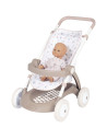 S7600254018,Carucior sport pentru papusi Smoby Baby Nurse Poussette crem