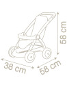 S7600254018,Carucior sport pentru papusi Smoby Baby Nurse Poussette crem