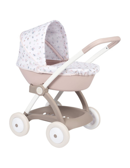 S7600254118,Carucior nou nascut pentru papusi Smoby Baby Nurse Landau crem