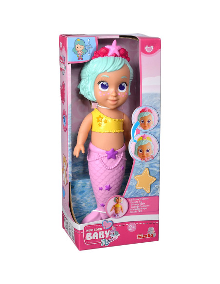 S105030007,Jucarie de baie Simba New Born Baby Mermaid 30 cm S105030007,Jucarie de baie Simba New Born Baby Mermaid 30 cm
