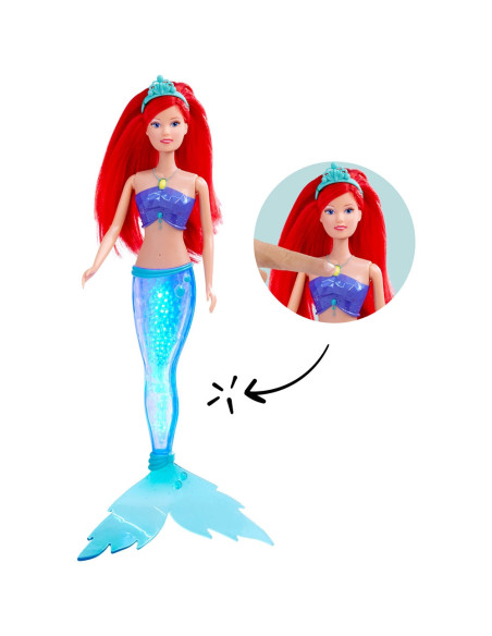 S105733656,Papusa Simba Steffi Love Sparkle Mermaid 29 cm cu lumini