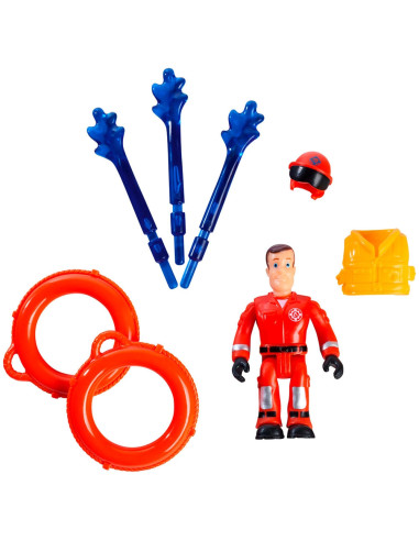 S109252580038,Barca Simba Fireman Sam Titan Fireboat 32 cm cu figurina si accesorii