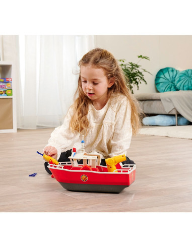 S109252580038,Barca Simba Fireman Sam Titan Fireboat 32 cm cu figurina si accesorii